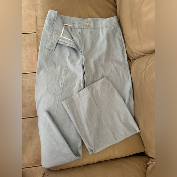 ELIE TAHARI The Serena Wide-Leg Linen Blend Pants - Picture 17 of 17